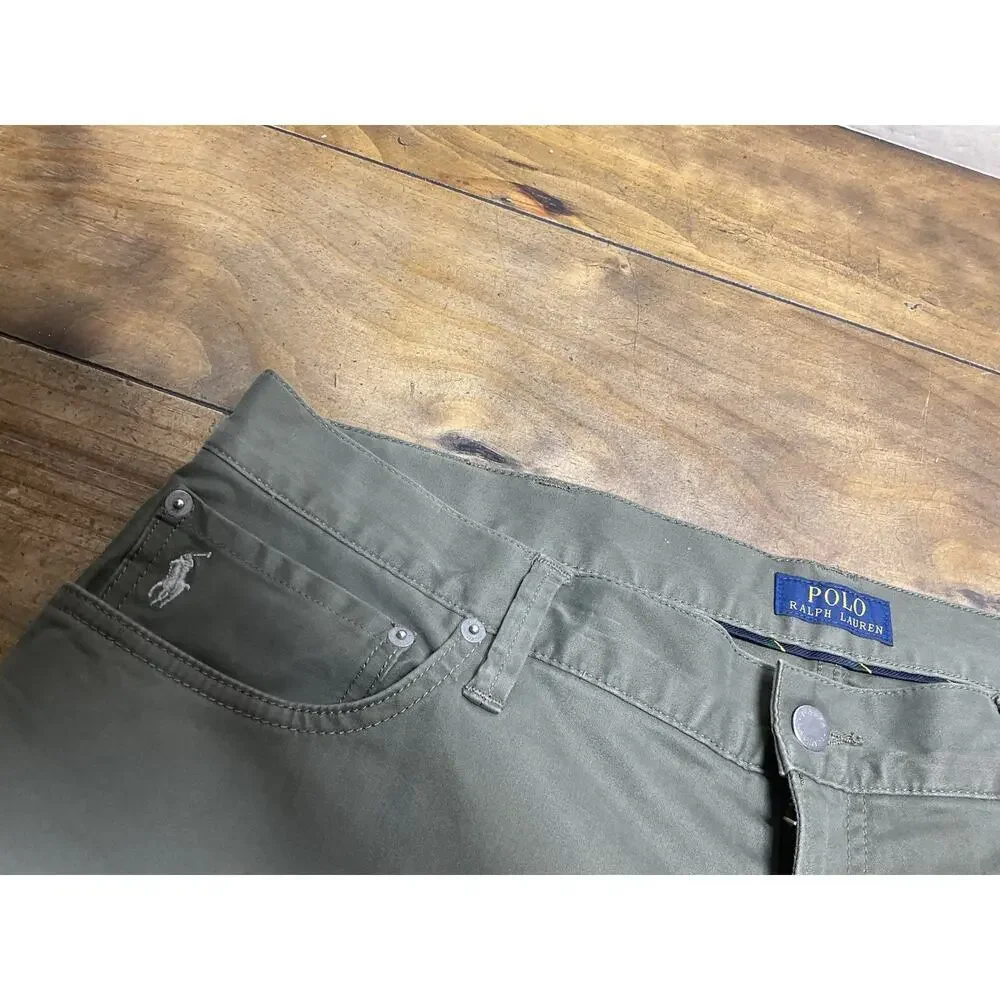 Polo Ralph Lauren Pants Men’s 38x32 Green Varick Slim Straight